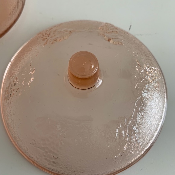 Vintage Pink Glass Candy Dish - Picture 6 of 7